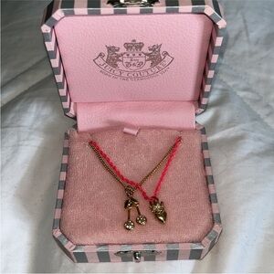 Juicy Couture Gold and Pink Necklace